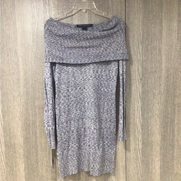 French Connection Heathered Off-Shoulder Sweater - Picture 1 of 4